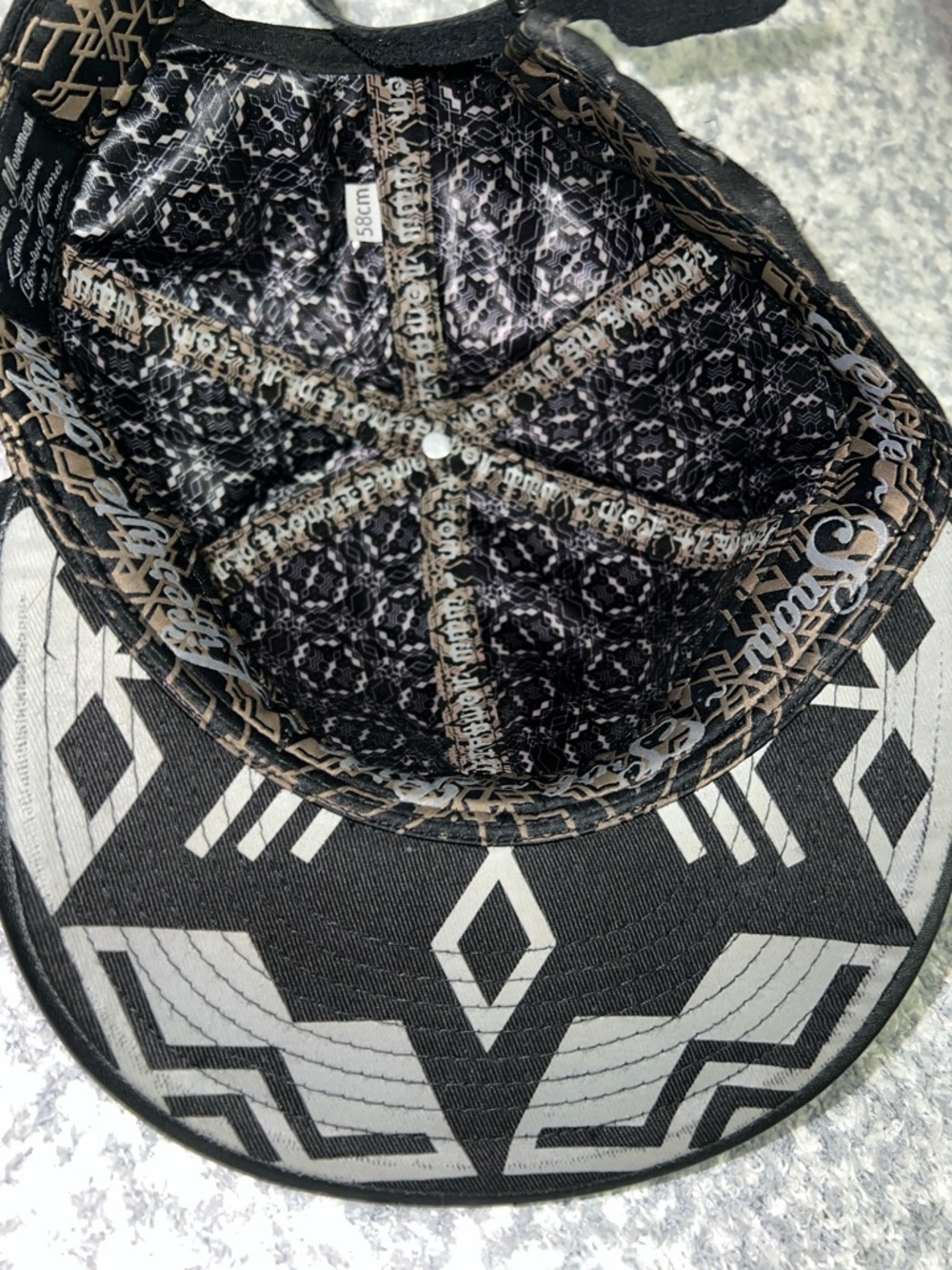 Normandie Movement All-Black Hat with leather Circle Patch 58cm L Edition 1-100 - Picture 7 of 10
